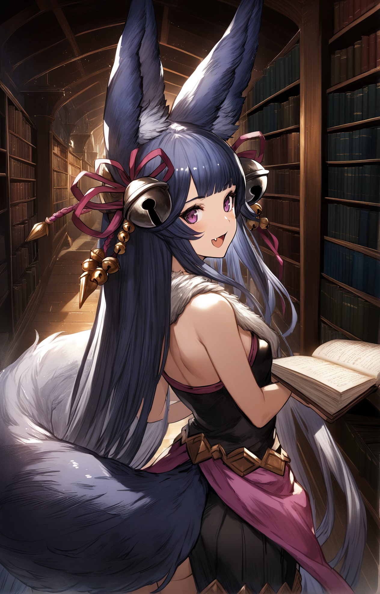 192201-2231887239-1girl,_yuel _(granblue fantasy_), granblue fantasy, animal ear fluff, [black_blue] hair, blunt bangs, fang, forehead, fox ears,.png